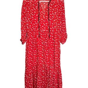 Lucky Brand Women's Ryan Long Sleeve Maxi Dress size S
